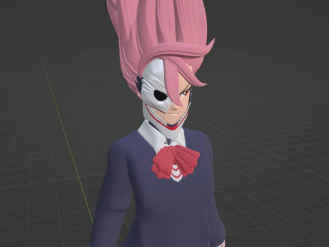 Aira Acrobatic Silky Powers - Dandandan 3D Model