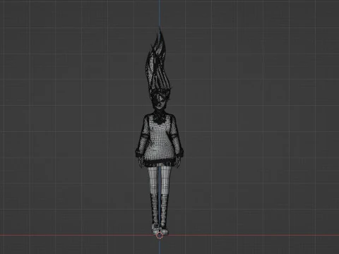 Aira Acrobatic Silky Powers - Dandandan 3D Model
