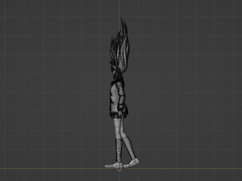 Aira Acrobatic Silky Powers - Dandandan 3D 模型