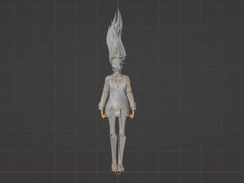 Aira Acrobatic Silky Powers - Dandandan 3D Model