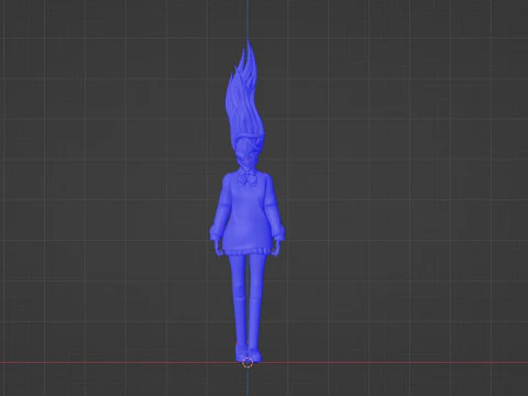 Aira Acrobatic Silky Powers - Dandandan 3D Model