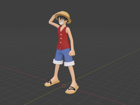 Monkey D Luffy - One Piece Modèle 3D