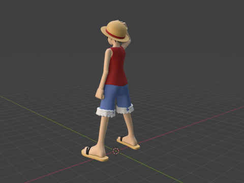 Monkey D Luffy - One Piece Modèle 3D