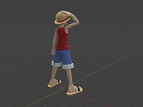 Monkey D Luffy - One Piece Modèle 3D