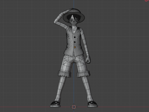 Monkey D Luffy - One Piece Modèle 3D