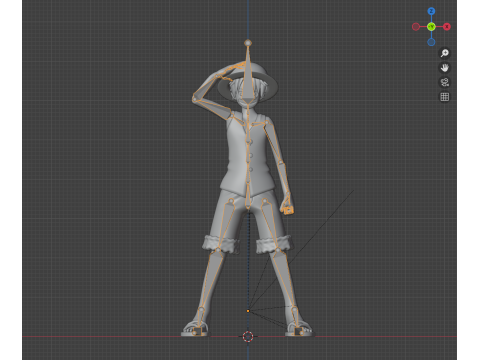 Monkey D Luffy - One Piece Modèle 3D