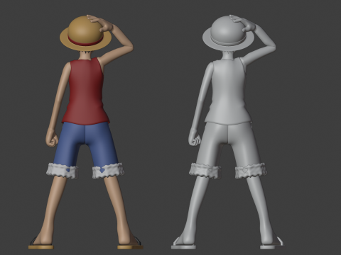 Monkey D Luffy - One Piece Modèle 3D