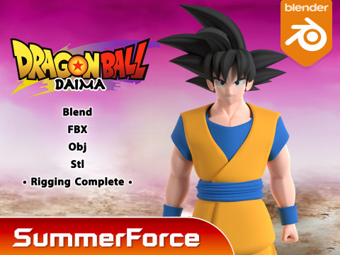 Son Goku - Dragonball DAIMA 3D Model