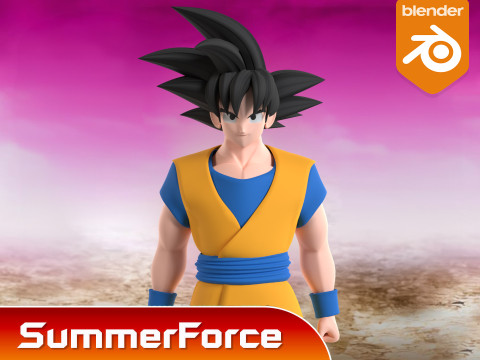 Son Goku - Dragonball DAIMA Modello 3D