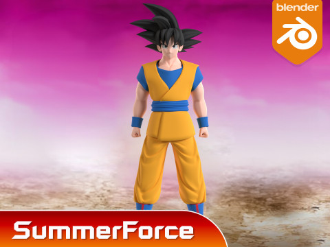 Son Goku - Dragonball DAIMA Modello 3D