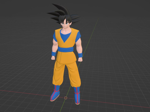 Son Goku - Dragonball DAIMA Modello 3D