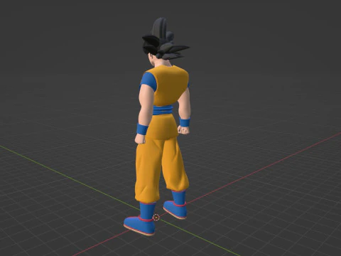Son Goku - Dragonball DAIMA 3D Model