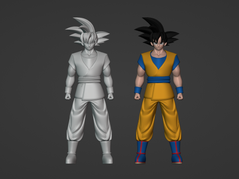Son Goku - Dragonball DAIMA Modello 3D