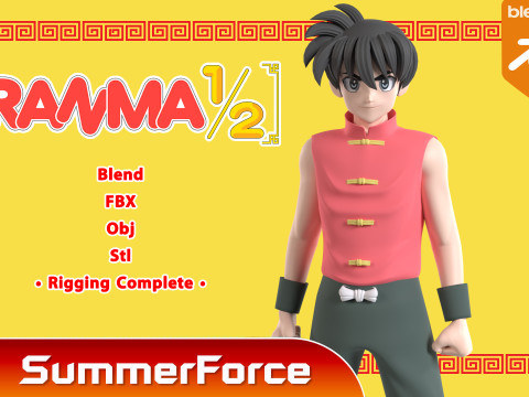 Ranma Saotome - Ranma 3D 모델