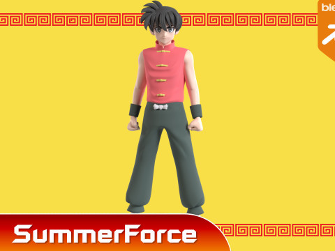 Ranma Saotome - Ranma Model 3D