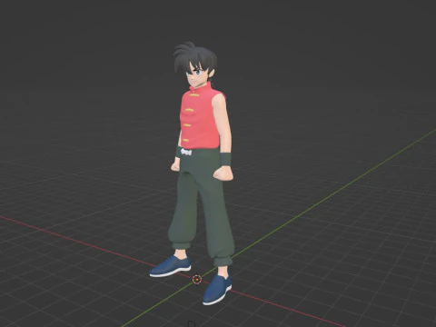 Ranma Saotome - Ranma 3D Model