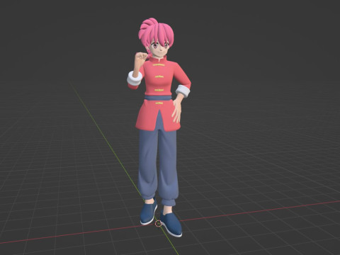Ranma Saotome Female - Ranma 3D Model