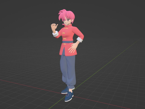 Ranma Saotome Female - Ranma 3D Model