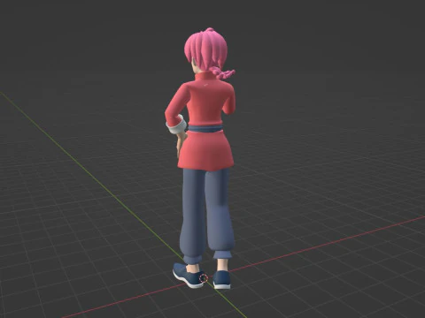 Ranma Saotome Kadın - Ranma 3D Model