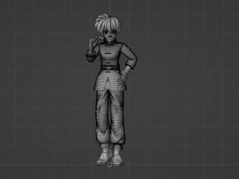 Ranma Saotome Kadın - Ranma 3D Model
