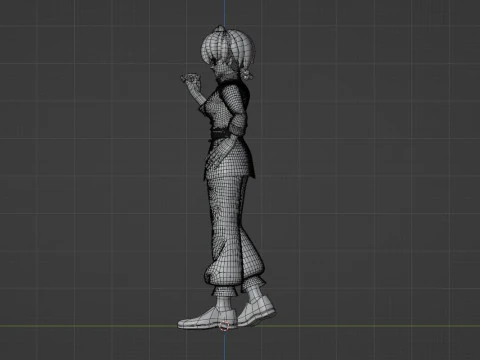 Ranma Saotome Kadın - Ranma 3D Model