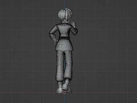 Ranma Saotome Kadın - Ranma 3D Model