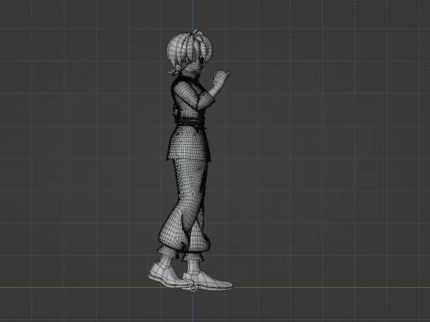 Ranma Saotome Kadın - Ranma 3D Model