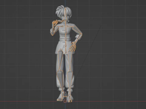 Ranma Saotome Kadın - Ranma 3D Model