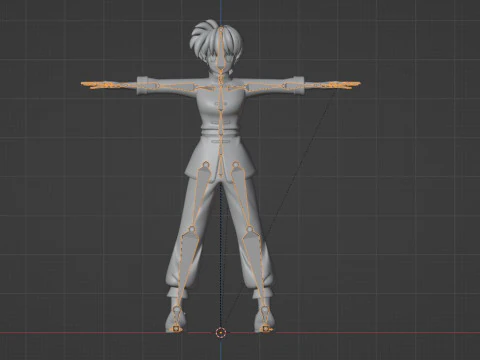 Ranma Saotome Kadın - Ranma 3D Model