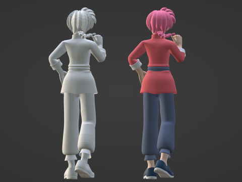 Ranma Saotome Female - Ranma 3D Model