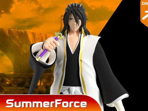 Byakuya Kuchiki - Bleach 3D Model