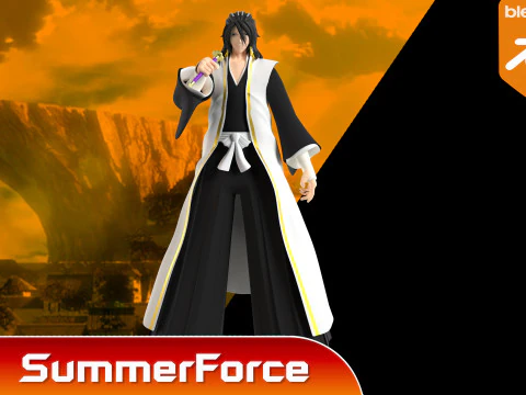 Byakuya Kuchiki - Bleach 3D Model