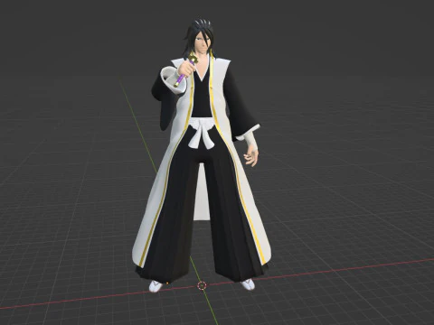 Byakuya Kuchiki - Bleach 3D Model