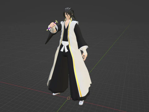 Byakuya Kuchiki - Bleach 3D Model