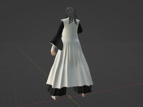 Byakuya Kuchiki - Bleach 3D Model