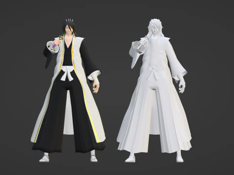Byakuya Kuchiki - Bleach 3D Model