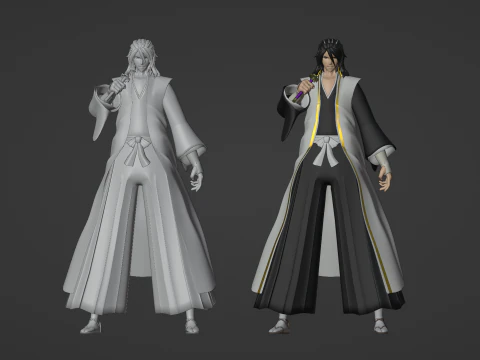 Byakuya Kuchiki - Bleach 3D Model