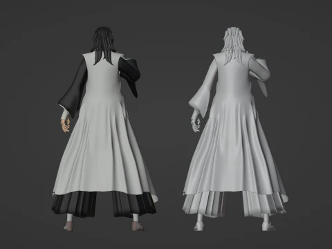 Byakuya Kuchiki - Bleach 3D Model