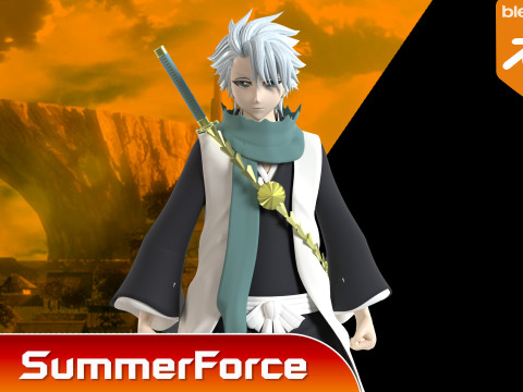 Toshiro Hitsugaya - Bleach 3D Model