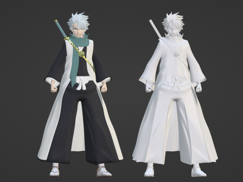 Toshiro Hitsugaya - Bleach 3D Model