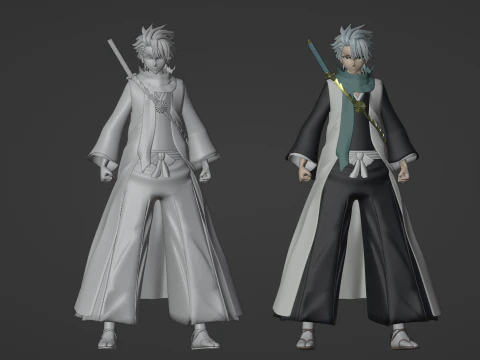 Toshiro Hitsugaya - Bleach 3D Model