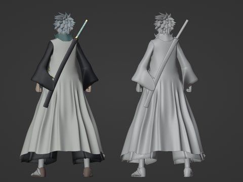 Toshiro Hitsugaya - Bleach 3D Model