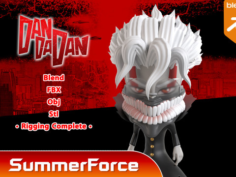 Okarun Turbo Granny Form SD - Dandadan 3D Model