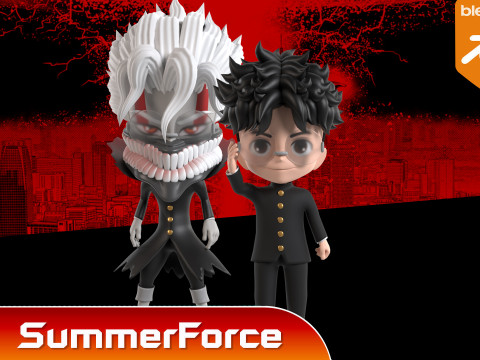 Okarun Turbo Granny Form SD - Dandadan Modelo 3D