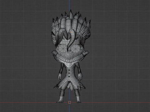 Okarun Turbo Granny Form SD - Dandadan Modelo 3D
