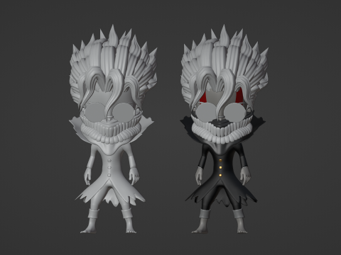 Okarun Turbo Granny Form SD - Dandadan Modelo 3D