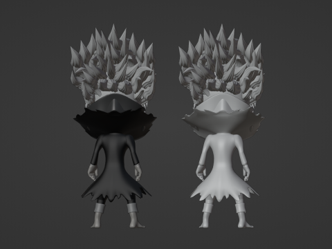 Okarun Turbo Granny Form SD - Dandadan Modelo 3D