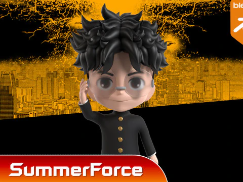 Okarun SD - Dandadan 3D Model