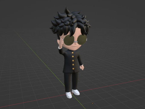 Okarun SD - Dandadan Modelo 3D