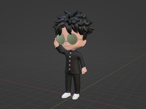Okarun SD - Dandadan Modelo 3D